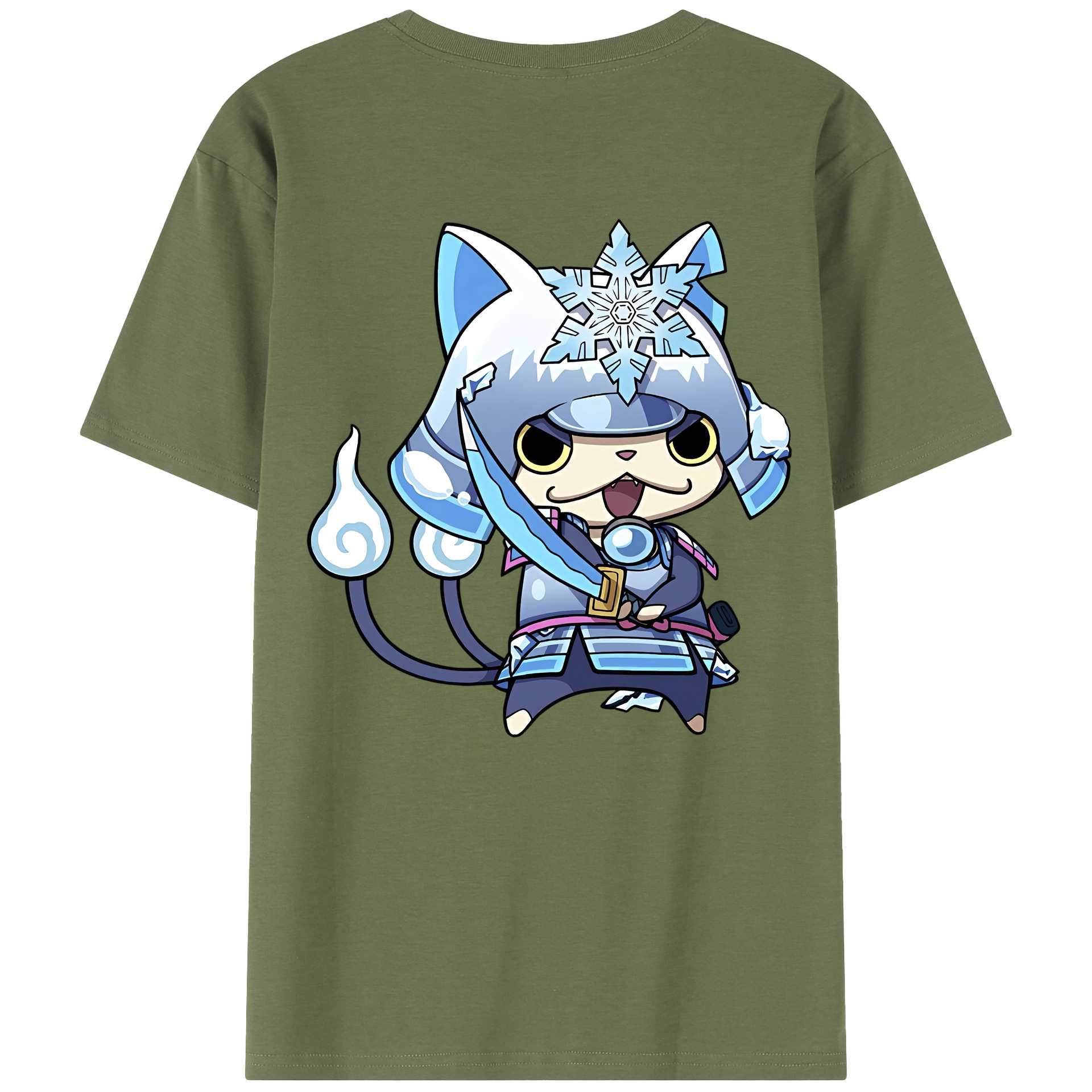 （画像用） 妖怪ウォッチ Yo-kai Watch 綿100％半袖Tシャツ（背面プリント）